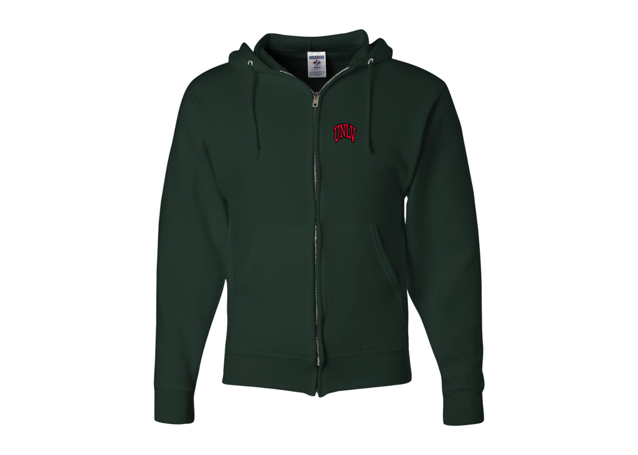 SweatRo Men's UNLV Rebels JERZEES NuBlend Full-Zip Hooded Sweatshirt