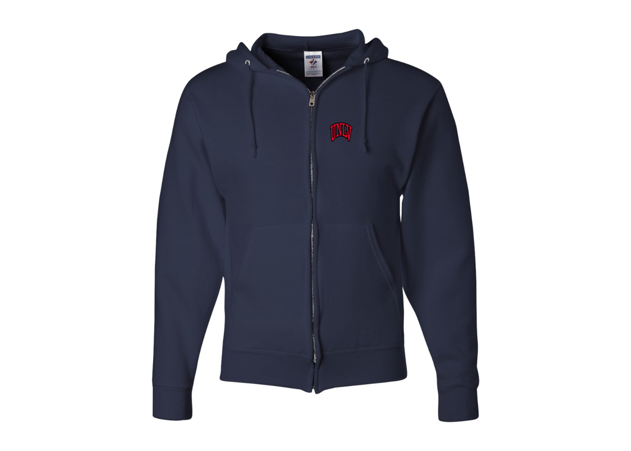 SweatRo Men's UNLV Rebels JERZEES NuBlend Full-Zip Hooded Sweatshirt