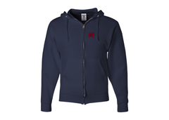 SweatRo Men's UNLV Rebels JERZEES NuBlend Full-Zip Hooded Sweatshirt