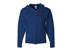 SweatRo Men's UNLV Rebels JERZEES NuBlend Full-Zip Hooded Sweatshirt