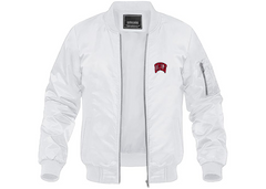 SweatRo Men's UNLV Rebels Lightweight Bomber Jacket Windbreaker Softshell Varsity Jacket Coat